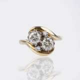 'Moi-et-Toi' Ring mit Brillant-Besatz. - фото 1