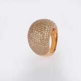 Hochkarätiger 'Bague bombée' Ring mit Fancy Brillanten. - Foto 2
