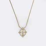 Hochkarätiger Diamant Brillant Anhänger an Kette. - фото 2