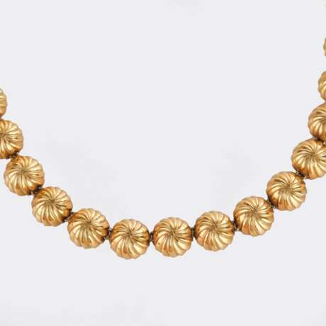 Goldcollier mit Paar Ohrstecker. - фото 2