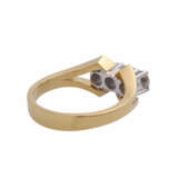 Ring mit 3 Brillanten, zusammen ca. 0,6 ct (punz.), LGW-GW (I-L)/VS, - фото 3