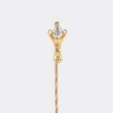 Novelty-Jewellerypiece Nadel mit Altschliffdiamant 'Vogelkralle'. - photo 1