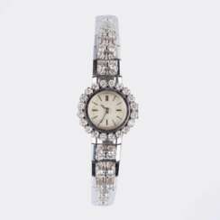 Girard-Perregaux. Vintage Damen-Armbanduhr mit Brillant-Besatz.