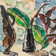 Karl Schmidt-Rottluff (Rottluff 1884 - Berlin 1976). Heliconia und brauner Krug. - Now at the auction