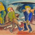 Karl Schmidt-Rottluff (Rottluff 1884 - Berlin 1976). Fischer am Strand. - Now at the auction