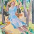 Gretchen Wohlwill (Hamburg 1878 - Hamburg 1962). Mädchen auf der Schaukel. - Now at the auction