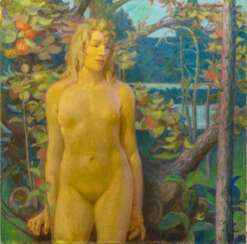 Erich Erler (Frankenst./Schles. 1870 - Icking/München 1946). Eva im Paradies.