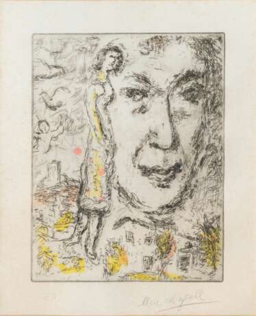 Marc Chagall (Witebsk 1887 - St.-Paul-de-Vence 1985). Autoportrait. - photo 1