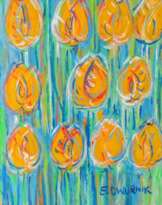 Edward Dwurnik (Radzymin 1943 - Warschau 2018). Gelbe Tulpen.