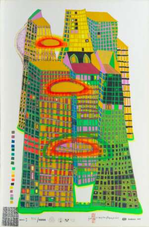 Friedensreich Hundertwasser (Wien 1928 - vor Australien 2000). Good Morning City - Bleeding Town. - Foto 1