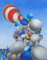 Peter Nagel (Kiel 1941). Zwei Ballonbläser.