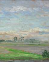 Walter Bertelsmann (Bremen 1877 - Worpswede 1963). Überschwemmung in der Hammeniederung.