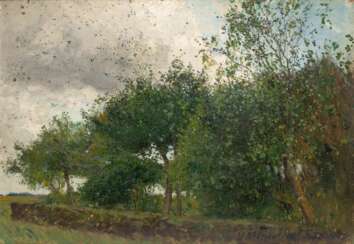 Hans Peter Feddersen (Westerschnatebüll 1848 - Kleiseerkoog 1941). Herbststurm.