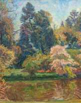 Georg Burmester (Barmen 1864 - Möltenort 1936). Frühling im Park.