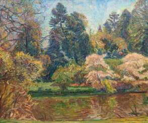 Georg Burmester (Barmen 1864 - Möltenort 1936). Frühling im Park.