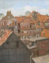 Julius von Ehren (Altona 1864 - Hamburg 1944). Gängeviertel in Alt-Hamburg.