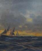 European products and art. Robert Gleich (Gut Kölmisch Prökuls 1859 - Memel 1912). Abendstimmung auf See.