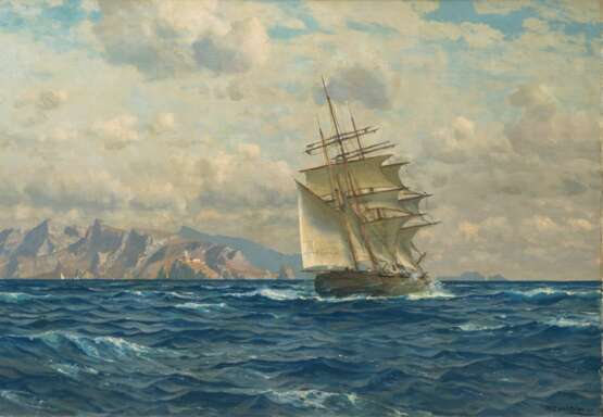 Michael Zeno Diemer (München 1867 - Oberammergau 1939). Vor Rhodos. - photo 1