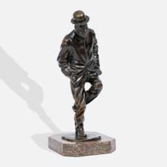 Hans Hubert Dietzsch-Sachsenhausen (Frankfurt a.M.-Sachsenhausen 1880 - Berlin 1926). Stepptänzer mit Melonenhut.