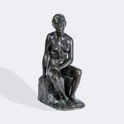 Albert Scholz (1947). Sitzender weiblicher Akt.