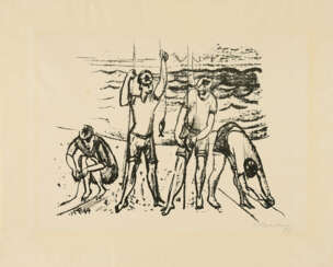 Hermann Max Pechstein. Angler (From: Italienische Fischer)