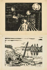 Eduard Bargheer. Fischereihafen / Ankunft in der Nacht