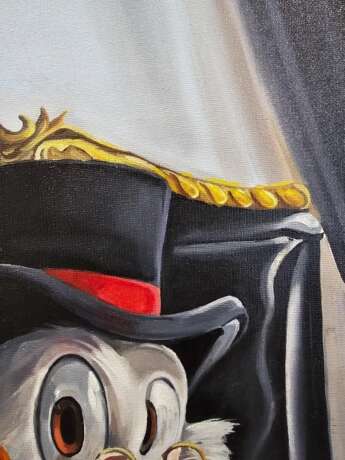 Авторская картина маслом золото Скруджа Евгения Дувакина Canvas on the subframe Acrylic and oil on canvas Hyperrealism фентезийная стилизация Russia 2025 - photo 3