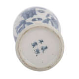 Blau-weisse Deckelvase. CHINA, Qing-Dynastie, 19. Jahrhundert. - photo 6
