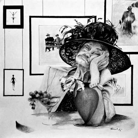 АхВернисаж! Триптих. Часть 3 - Скепсис. Papier Charbon American Realism Art figuratif Россия Томск 2025 - photo 1