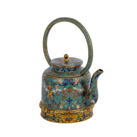 Kleine Cloisonné-Teekanne. CHINA, 19. Jahrhundert - фото 1