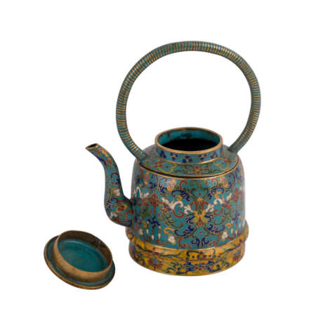 Kleine Cloisonné-Teekanne. CHINA, 19. Jahrhundert - Foto 6