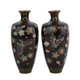 Paar Cloisonné-Vasen. JAPAN, Meiji-Zeit (1868-1912). - Foto 4