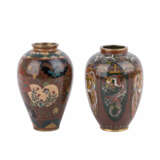 Zwei kleine Cloisonné-Vasen. JAPAN, Meiji-Zeit (1868-1912). - Foto 3