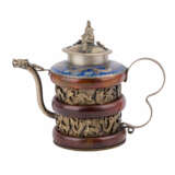 Kleine Teekanne mit émail cloisonné. CHINA, 19. Jahrhundert. - фото 2