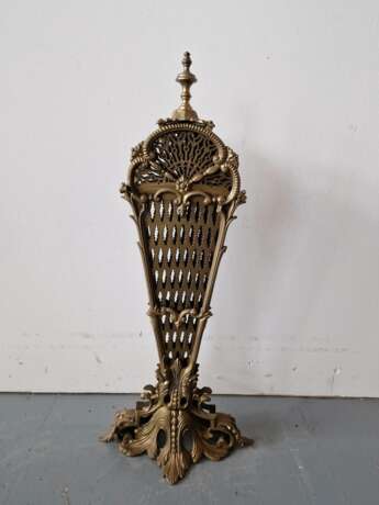 Beautiful fireplace screen Laiton Eclecticism Early 20th century - photo 5