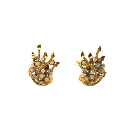 Schmuckset mit Opal-Perl- und Diamantbesatz - photo 2