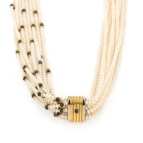 Perlen-Saphircollier - photo 3