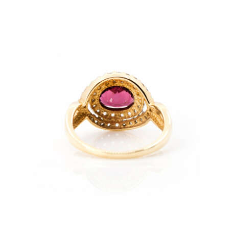 Diamant-Ring mit Rubellit - фото 4