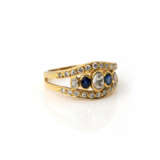 Ring mit Saphir-Diamantbesatz - photo 2
