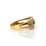 Ring mit Saphir-Diamantbesatz - photo 3