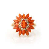 Feueropal-Diamantring - Foto 1