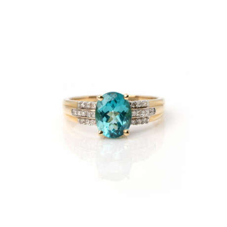 Blautopas-Diamantring - photo 1