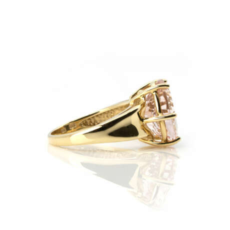 Ring und Anhänger mit Morganitbesatz - photo 4