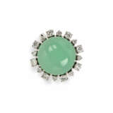 Chrysopras-Diamantring - фото 1