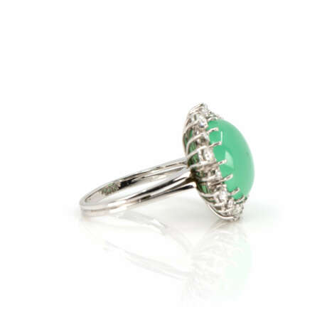 Chrysopras-Diamantring - фото 2