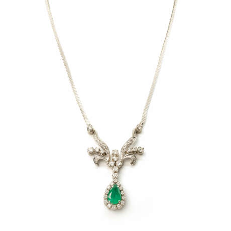 Smaragd-Diamant-Collier - фото 1