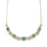 Smaragd-Diamant-Collier - Foto 1