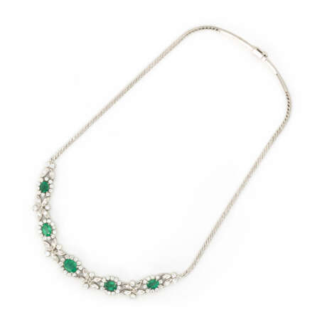 Smaragd-Diamant-Collier - Foto 3