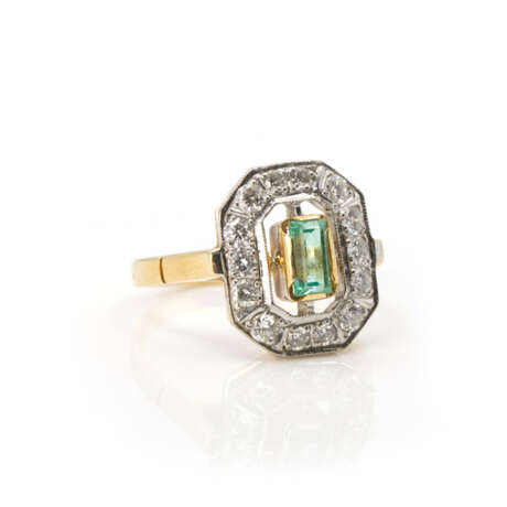 Smaragd-Diamant-Ring - photo 2