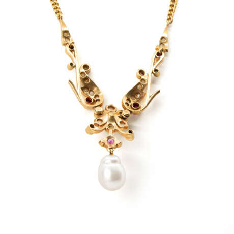 Farbstein-Perl-Collier - Foto 3